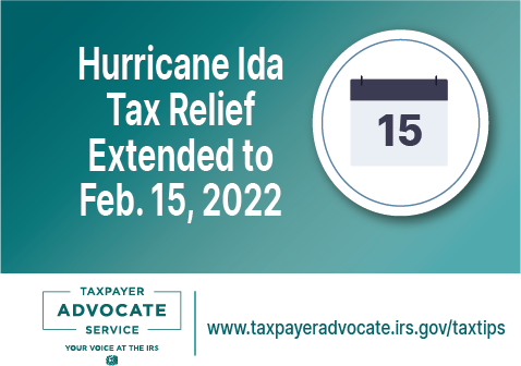 La desgravación tributario de Huricane Ida se extiende hasta el 15 de febrero de 2022